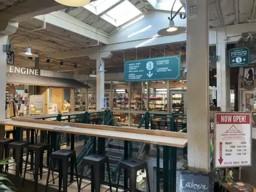 Interior of the shopping center