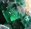 Green fluorite specimen, about 13x9&nbsp;cm, from the Rogerley Mine.