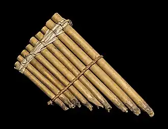 Image 27A pan flute from Solomon Islands, 19th century (from Melanesia)