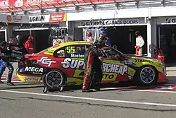 The Ford FG X Falcon of Chaz Mostert at the 2017 Clipsal 500 Adelaide