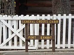 General Crooks Cabin sign