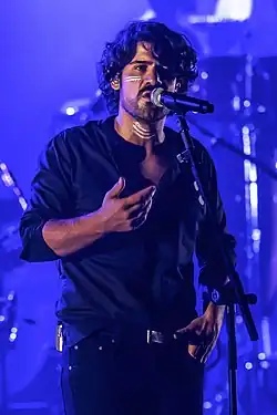 Mannarino at Teatro degli Arcimboldi in Milan on 5 April 2018