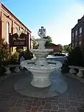Fountain south of church