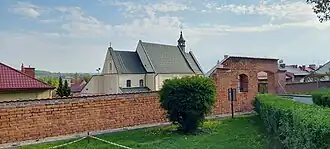 Preserved section of the walls with a postern on Bernardyńska Street.