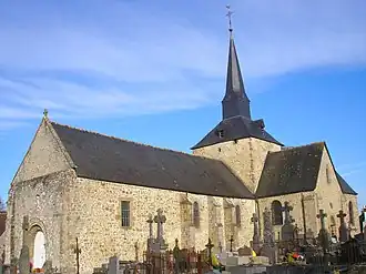The church in Sainte-Marguerite-de-Carrouges