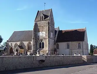 The church in Tournai-sur-Dive