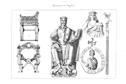 Treasures of Dagobert - Abel Hugo - France historique et monumentale (1837).