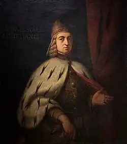 Portrait of Francesco Loredan, today displayed in the Ducal Apartments at the Doge's Palace, Venice.
