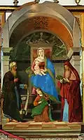 Madonna Enthroned with Child between Saints Hieronymus and Zacharias, 1507