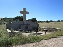 The monument to Fray Marcos de Niza, the first European west of the Rocky Mountains.