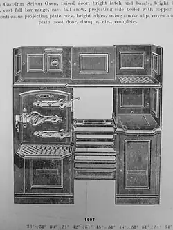 Kitchen range by Fred Verity & Sons, 1890s