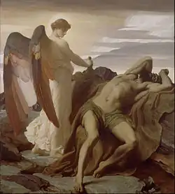Frederic Leighton , Elijah in the Wilderness , 1877–1878