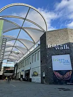Viewed from Austin Friars, to the south west