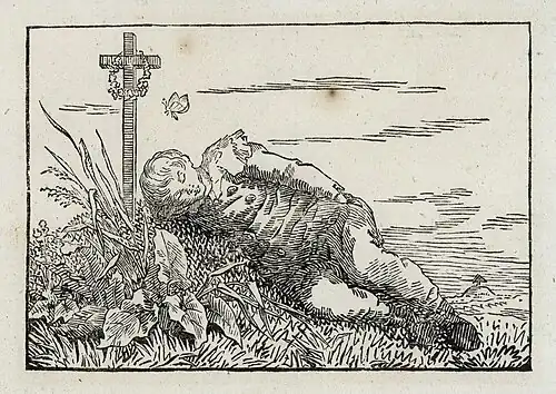 Caspar David Friedrich, Boy Sleeping on a Grave, c. 1801–1803