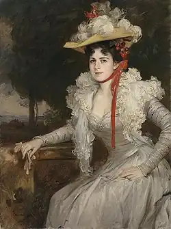 Die zweite Frau des Künstlers, Friedrich August von Kaulbach, oil on canvas, 1900