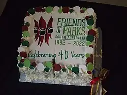 Friends of Parks 40th anniversary cake
