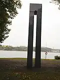 Frihetens port (The Freedom Gate) monument to Estonian Swedish World War II refugees in Djurgården, Stockholm.