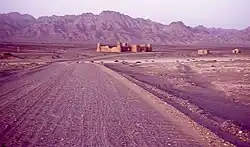 The road between Mirjaveh and Taftan in 1969