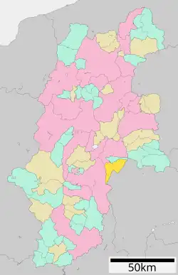 Location of Fujimi in Nagano Prefecture