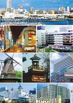 Chiba Port (Funabashi Port)) View from Tsudanuma Station Funabashi Station Funabashi H. C. Andersen Park Funabashi Ōmiya Jinja lighthouse Funabashi Face Building LaLaport Tokyo-Bay Wakamiya Housing from Minami-Funabashi Station