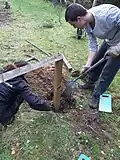 Replacing a post in anthill meadow fence