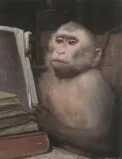 The reading ape