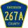 County Road 267A marker