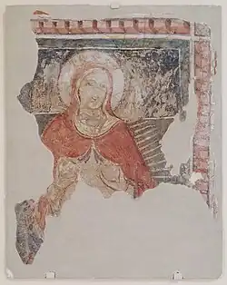 Fresco depicting St. Agatha