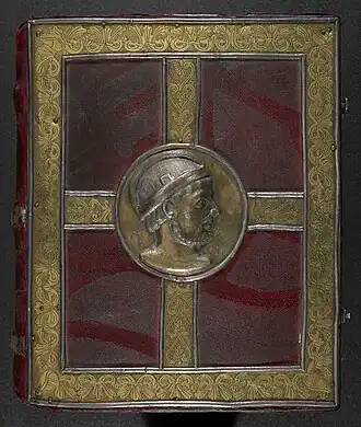 Treasure binding from the Psalter made for Lothair I (840-855)