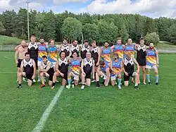Helsinki Heatseekers and Turku Dockers teams on the August 24th match held in Turku
