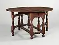 Gateleg table, between 1700 and 1750, Metropolitan Museum of Art.