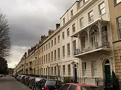 Numbers 1 to 13 and attached front basement area railings
