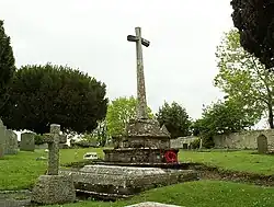Cross in the churchyard of the Church of St Decuman