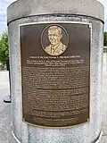 Plaque dedicated to General Marshall at the National D-Day Memorial, Bedford, Virginia