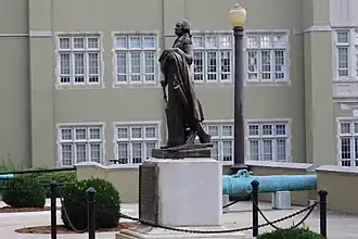 George Washington, cast by William James Hubard (1856) after Jean-Antoine Houdon (1791), Virginia Military Institute, Lexington