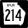 State Route 214 Spur marker