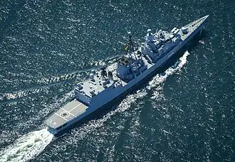 German Navy frigate Lübeck underway during BALTOPS '20, on 8 June 2020