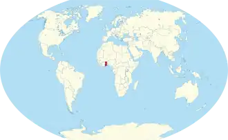 Gold Coast location in red