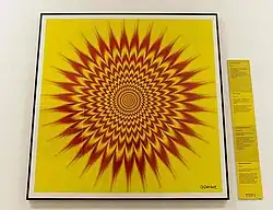 Gianni Sarcone, 1997, Hypnotic Vibes, mixed media, 70 x 70&nbsp;cm, Museum of Illusions, Ljubljana (Slovenia).