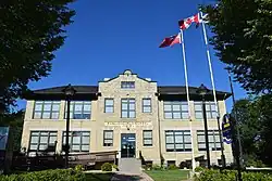 Gimli Public School Building, constructed in 1915, and now site of the RM of Gimli's offices.
