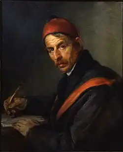 Portrait of a Man Writing, oil on canvas (c. 1843)