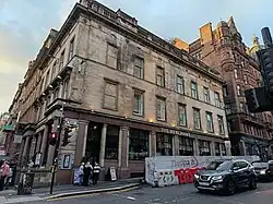Picture of a building complex at the intersection of Glasgow City, 134, 136 West George Street.