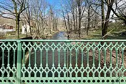 Railing detail, looking north