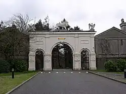 Glynllifon Grand Lodge including archway at main entrance