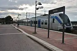 SL commuter train in Gnesta, 2016
