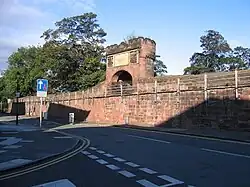 Part of City Wall from Pemberton's Parlour to St Martin's Gate (not included)