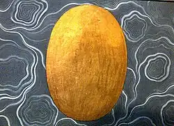 Hiranyagarbha (Golden Cosmic Egg), c. 1740, Opaque watercolour and gold on paper, Bharat Kala Bhavan, Varanasi