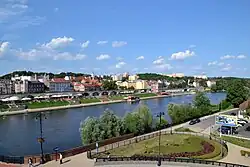 View of the riverside boulevards and the city's oldest section