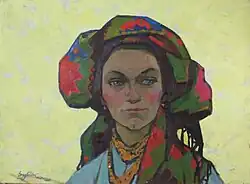 Mistress of the Mountains, (1962). Oil on canvas, 72 × 95&nbsp;cm.