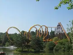 Rollercoaster at the Parc Astérix